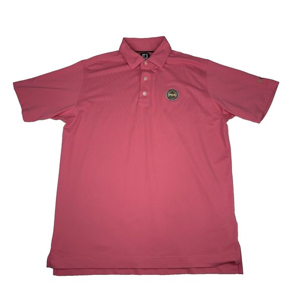 FootJoy Other - FootJoy FJ Men's Embroidered PGA Of America Performance Golf Polo Shirt Pink L